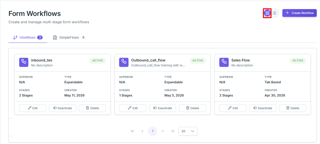 Card View