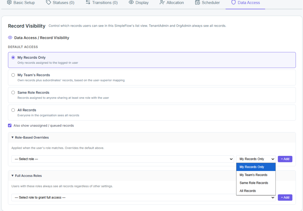SimpleFlow Data Access