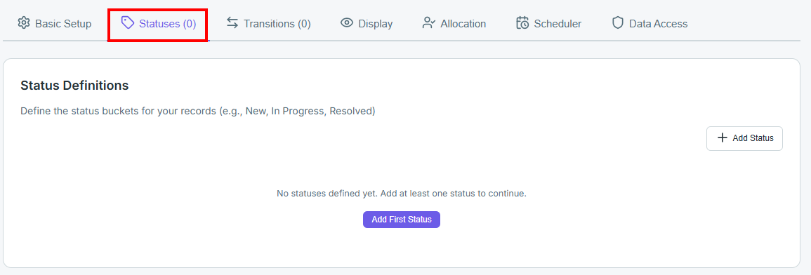 SimpleFlow Statuses