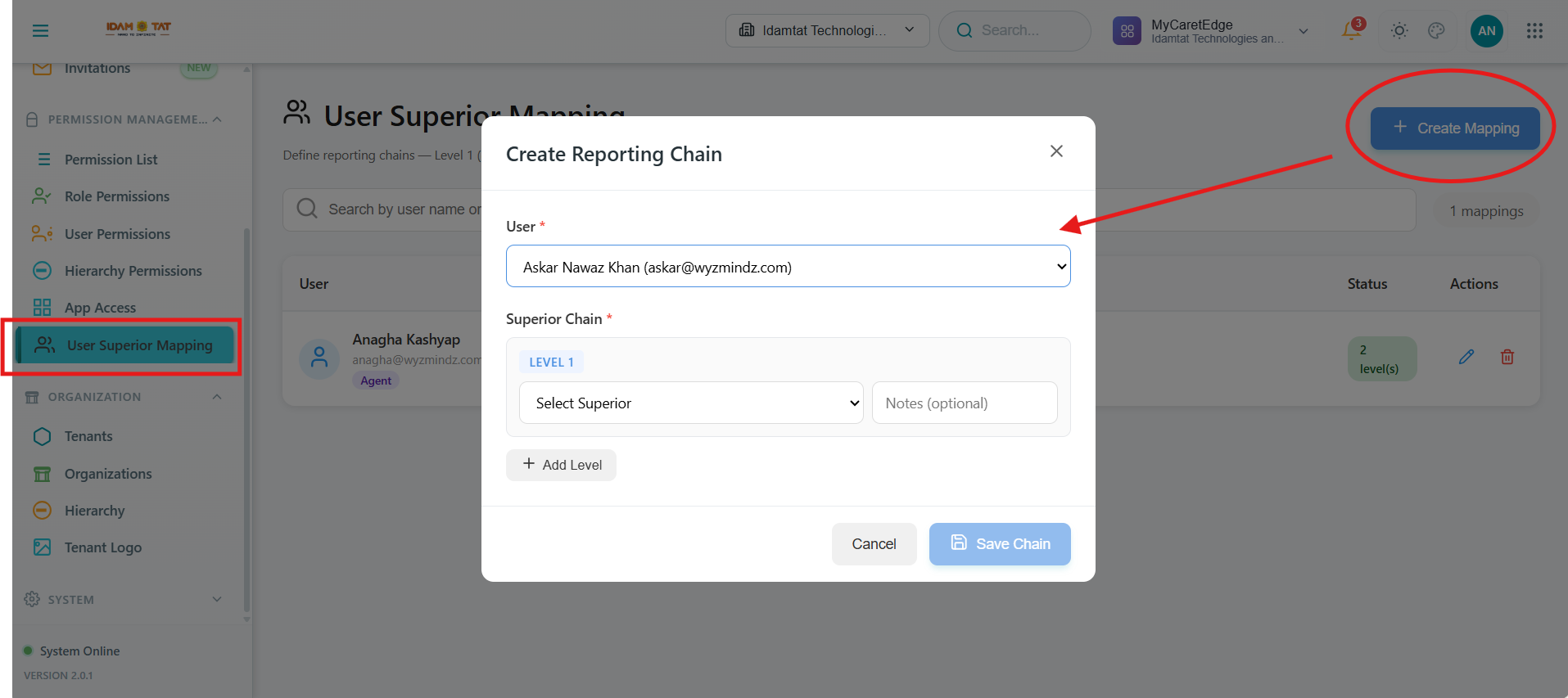 Create Superior mapping